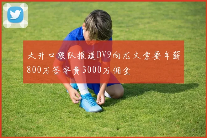 大开口跟队报道DV9向尤文索要年薪800万签字费3000万佣金